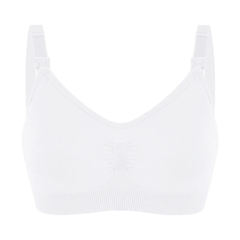 Comfortable Plus Size Nursing Bra - Breathable Seamless Maternity Underwear with Push-Up Support for Breastfeeding Moms