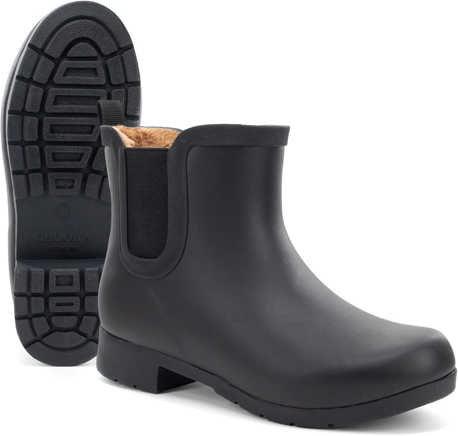 Stylish Women's Waterproof Plush Chelsea Booties for All-Weather Comfort