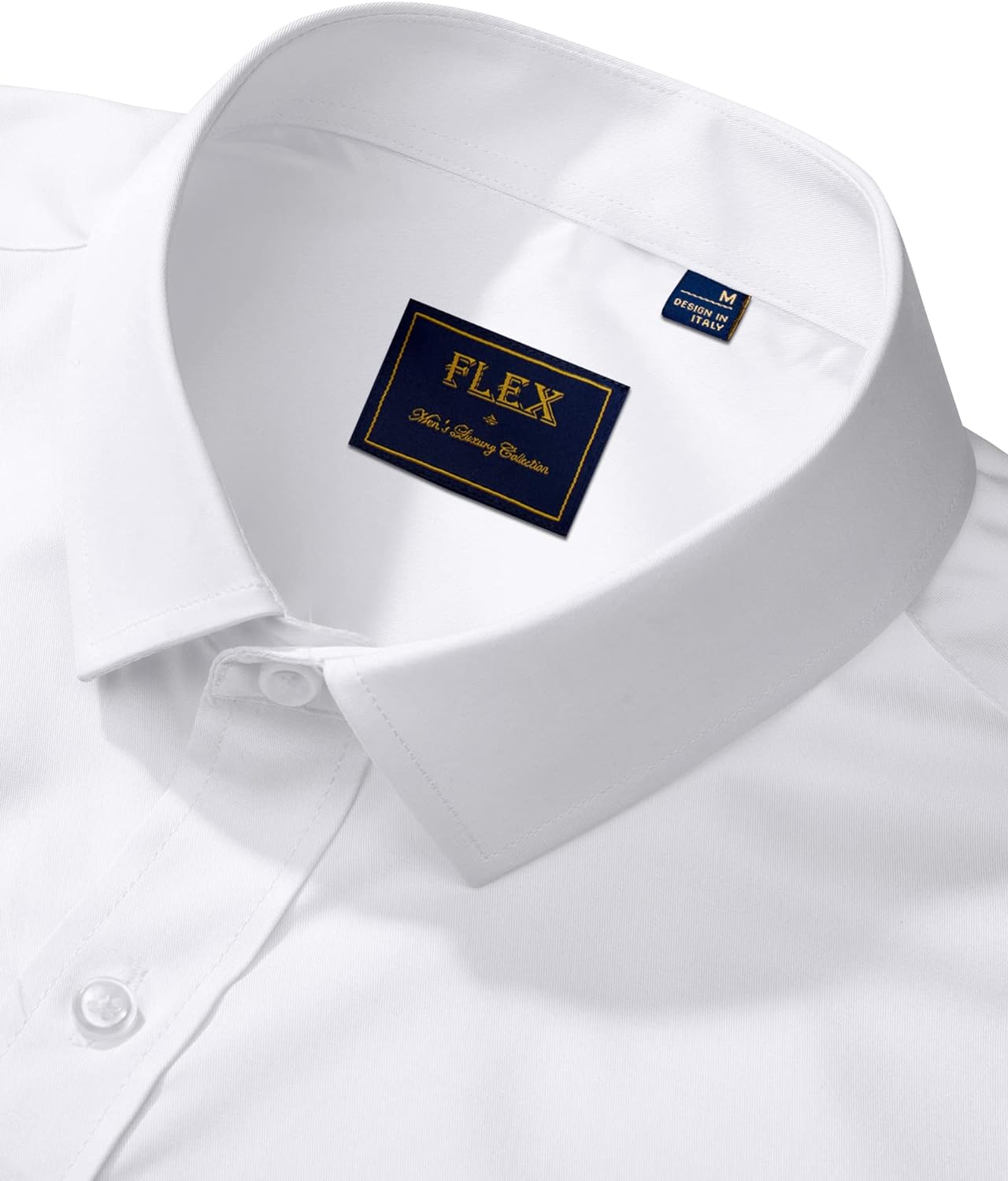 Men's Stretch Wrinkle-Free Dress Shirts - Long Sleeve Button-Downs for Business & Casual Elegance