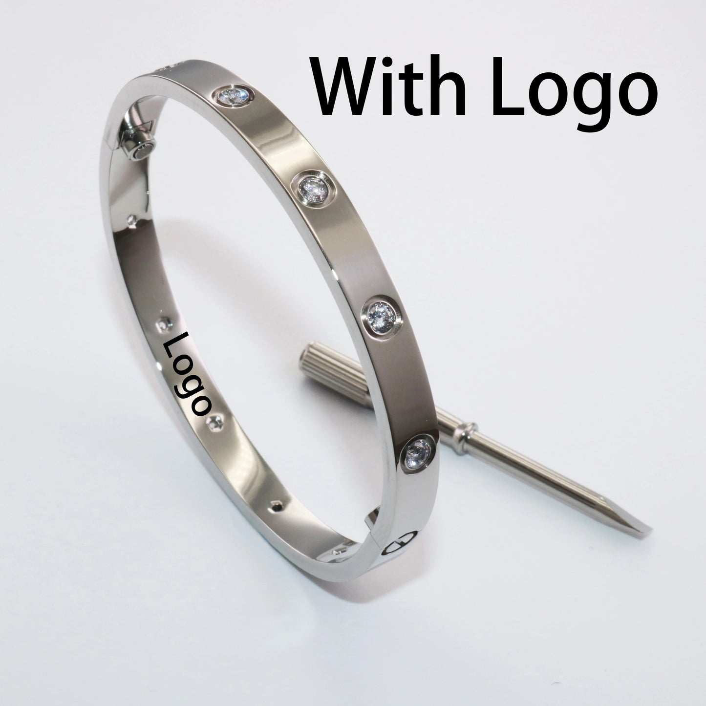 Luxury 18K Gold Plated Screwdriver Love Bangle Bracelet in 316L Stainless Steel for Men and Women - New Arrival